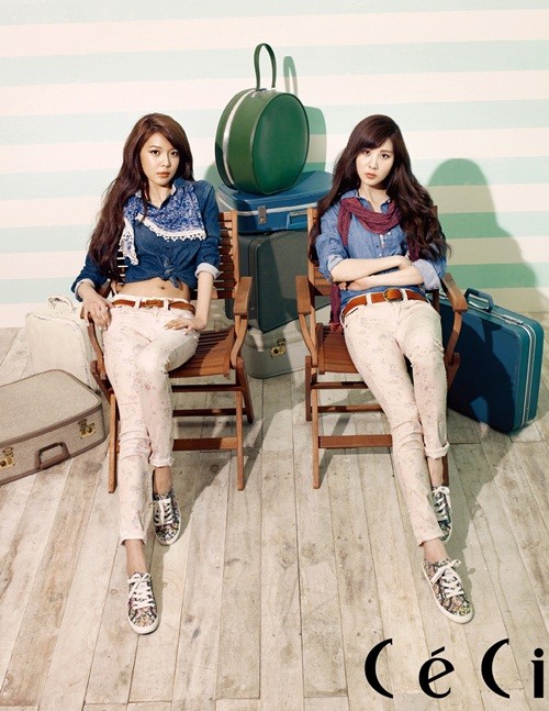 Gambar Foto Sooyoung dan Seohyun Girls' Generation di Majalah CeCi Edisi Maret 2013