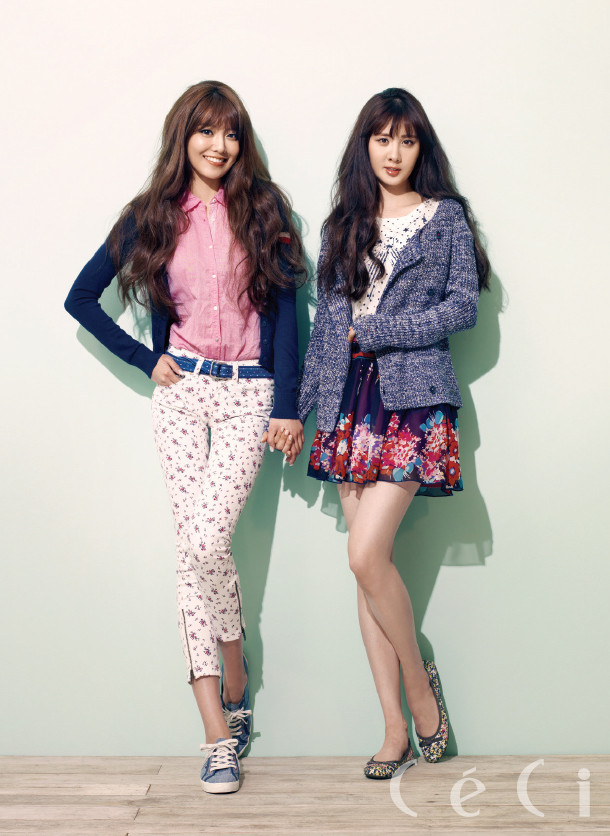 Gambar Foto Sooyoung dan Seohyun Girls' Generation di Majalah CeCi Edisi Maret 2013