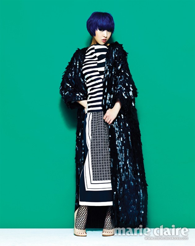 Gambar Foto Minzy 2NE1 di Majalah Marie Claire Edisi Maret 2013