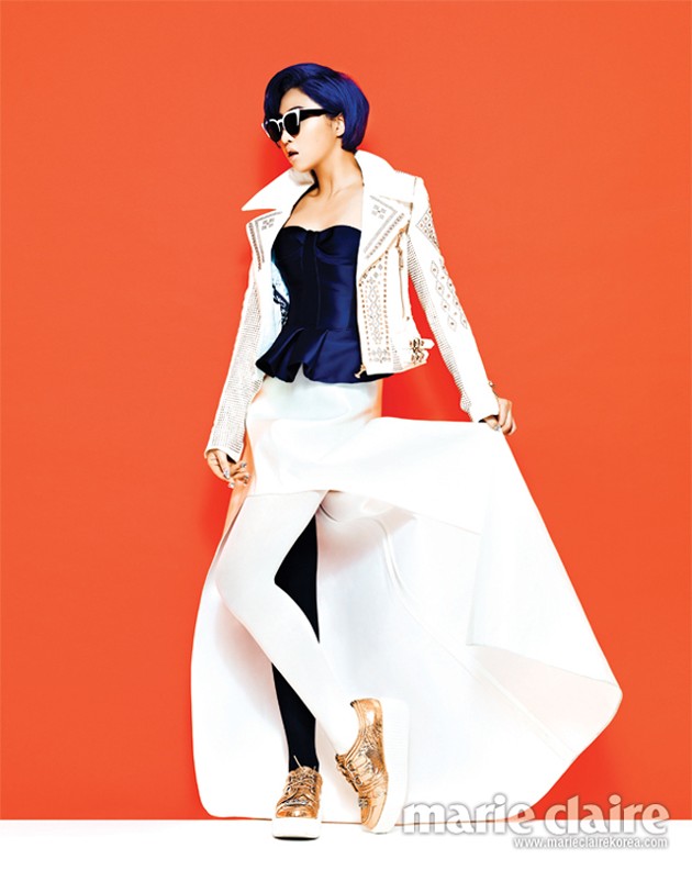 Gambar Foto Minzy 2NE1 di Majalah Marie Claire Edisi Maret 2013