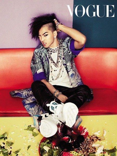 Gambar Foto Taeyang Big Bang di Majalah Vogue Edisi Maret 2013