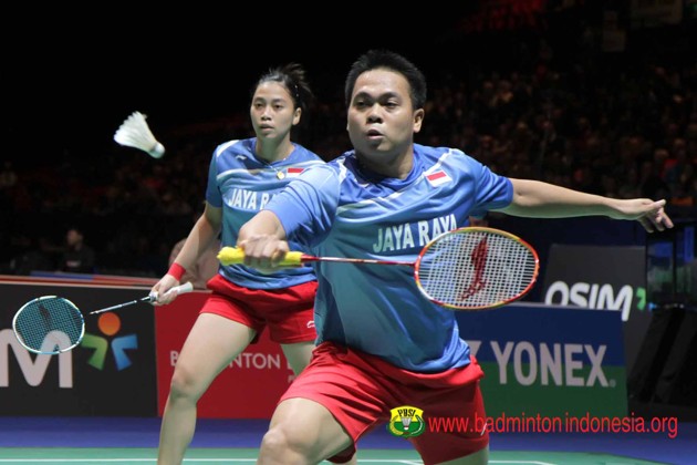 Gambar Foto Markis Kido/Pia Zebadiah Saat Berlaga di Babak Semifinal All England 2013