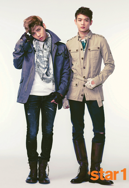 Gambar Foto Jonghyun dan Minho SHINee di Majalah @Star1 Edisi April 2013