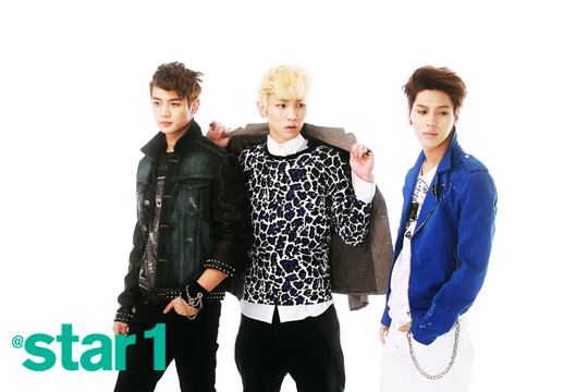 Gambar Foto Minho, Key dan Taemin SHINee di Majalah @Star1 Edisi April 2013