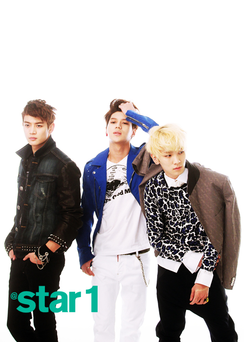 Gambar Foto Minho, Key dan Taemin SHINee di Majalah @Star1 Edisi April 2013