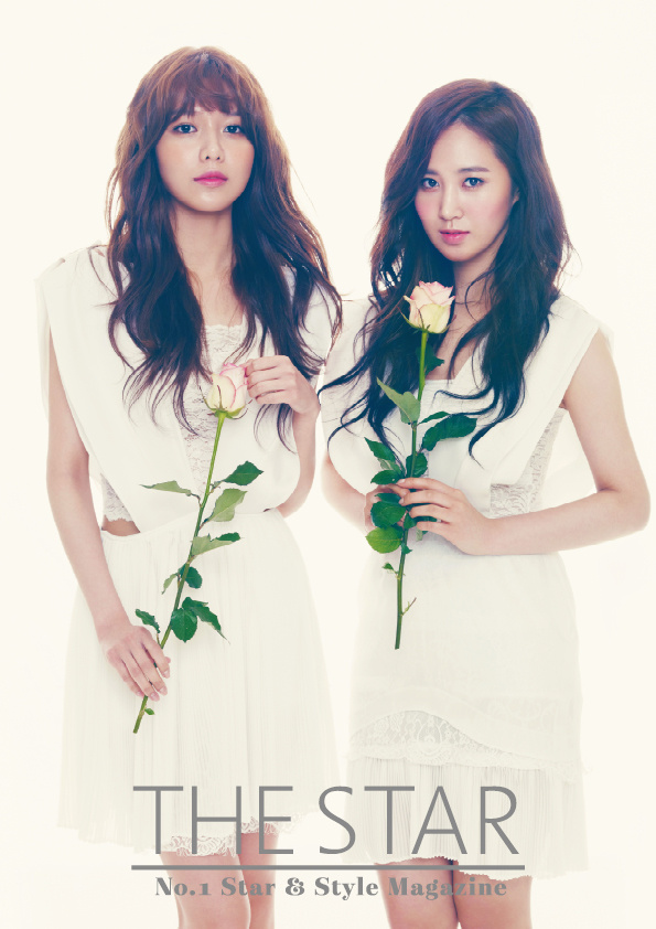 Gambar Foto Kwon Yuri dan Sooyoung Girls' Generation di Majalah The Star Edisi April 2013