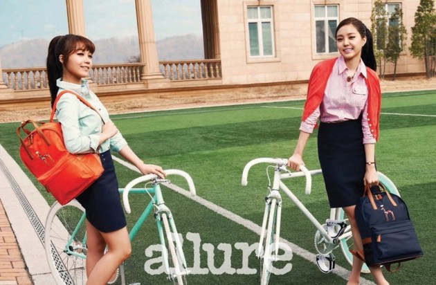 Gambar Foto Eun Ji dan Na Eun A Pink di Majalah Allure Edisi April 2013