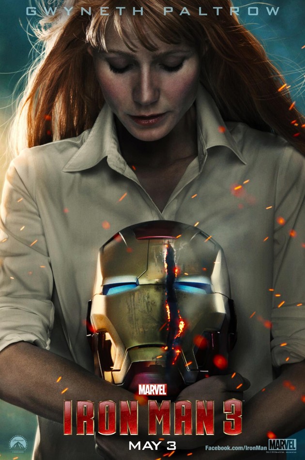 Gambar Foto Gwyneth Paltrow di Poster Film 'Iron Man 3'