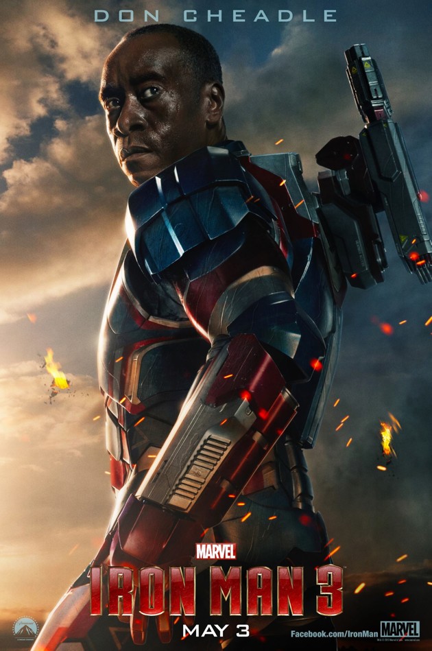 Gambar Foto Don Cheadle di Poster Film 'Iron Man 3'