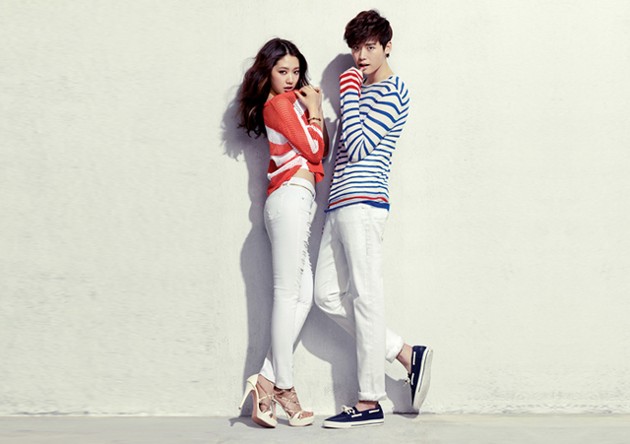 Gambar Foto Park Shin Hye dan Lee Jong Suk di Katalog Fashion Jambangee Edisi Musim Panas 2013