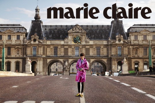Gambar Foto Kim Soo Hyun di Majalah Marie Claire Edisi Mei 2013