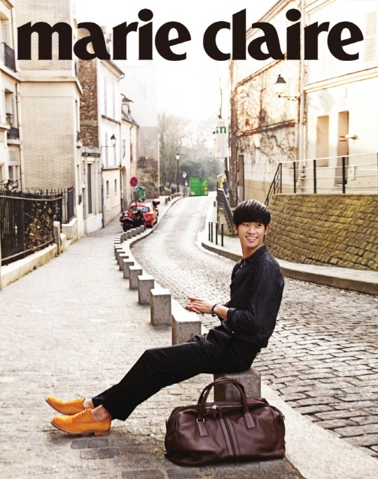 Gambar Foto Kim Soo Hyun di Majalah Marie Claire Edisi Mei 2013