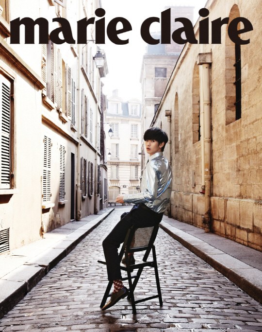 Gambar Foto Kim Soo Hyun di Majalah Marie Claire Edisi Mei 2013