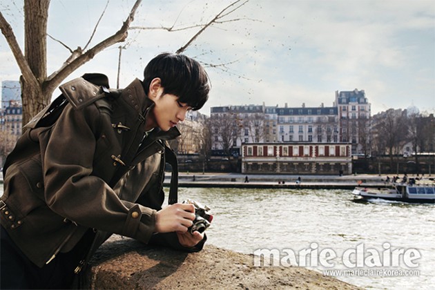 Gambar Foto Kim Soo Hyun di Majalah Marie Claire Edisi Mei 2013