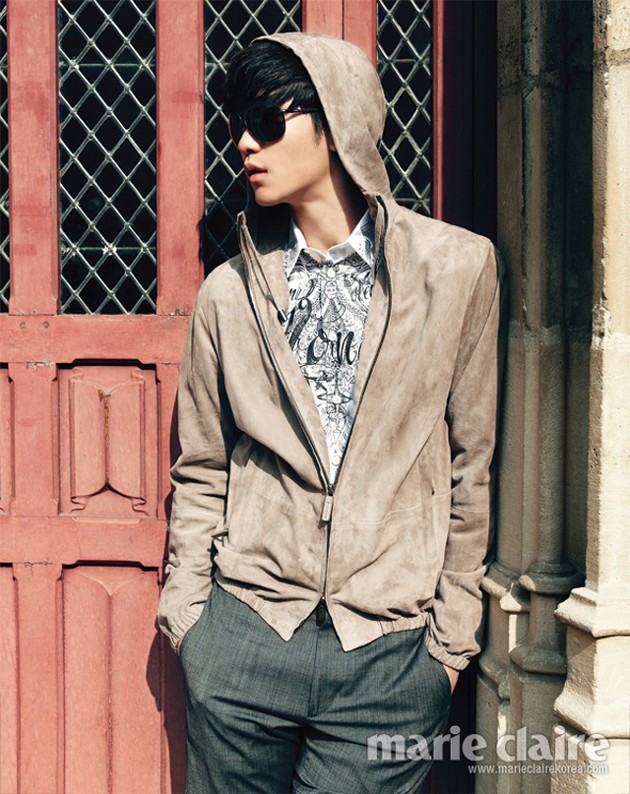 Gambar Foto Kim Soo Hyun di Majalah Marie Claire Edisi Mei 2013