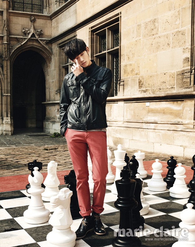 Gambar Foto Kim Soo Hyun di Majalah Marie Claire Edisi Mei 2013