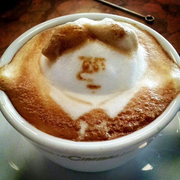 Gambar Foto Seni Busa Latte 3D Karya Kazuki Yamamoto