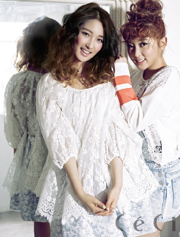 Gambar Foto Ji Hyun dan So Hyun 4Minute di Majalah CeCi Edisi Juni 2013