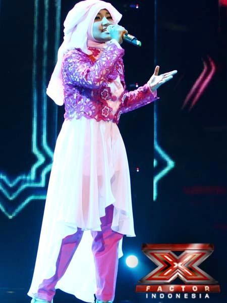 Gambar Foto Fatin Shidqia di Result Show X-Factor Indonesia 2013