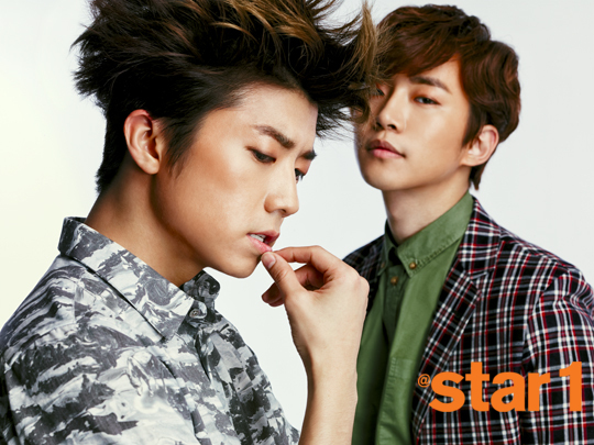 Gambar Foto Wooyoung dan Junho 2PM di Majalah @Star1 Edisi Juni 2013