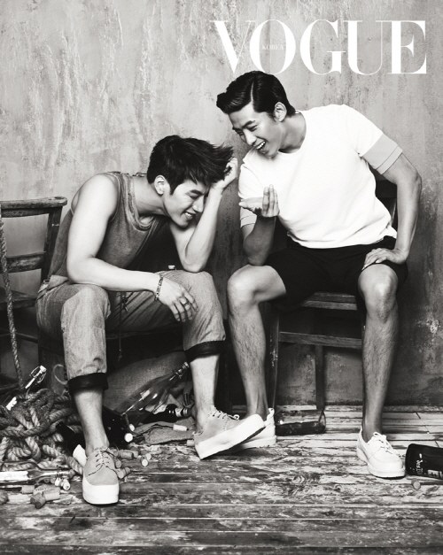 Gambar Foto Jun.K dan Taecyeon 2PM di Majalah Vogue Edisi Juni 2013