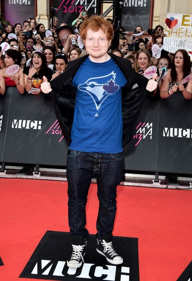Gambar Foto Ed Sheeran di Red Carpet MuchMusic Video Awards 2013