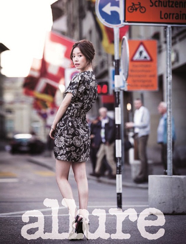 Gambar Foto Han Ji Min di Majalah Allure Edisi Juli 2013