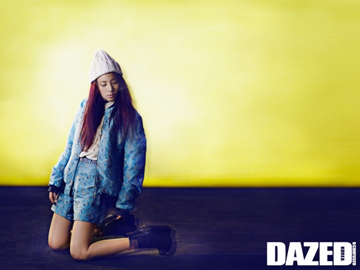 Gambar Foto Sandara Park 2NE1 di Majalah Dazed & Confused Edisi Juli 2013