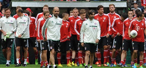 Gambar Foto Latihan Perdana Tim Bayern Munchen Bersama Pelatih Pep Guardiola