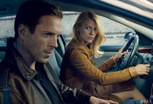 Gambar Foto Claire Danes dan Damian Lewis di Majalah Vogue Edisi Agustus 2013