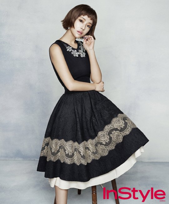 Gambar Foto Hwang Jung Eum di Majalah InStyle Edisi Agustus 2013