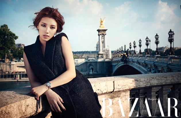 Gambar Foto Suzy miss A di Majalah Harper's Bazaar Edisi Agustus 2013