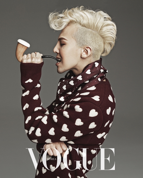 Gambar Foto G-Dragon di Majalah Vogue Korea Edisi Agustus 2013