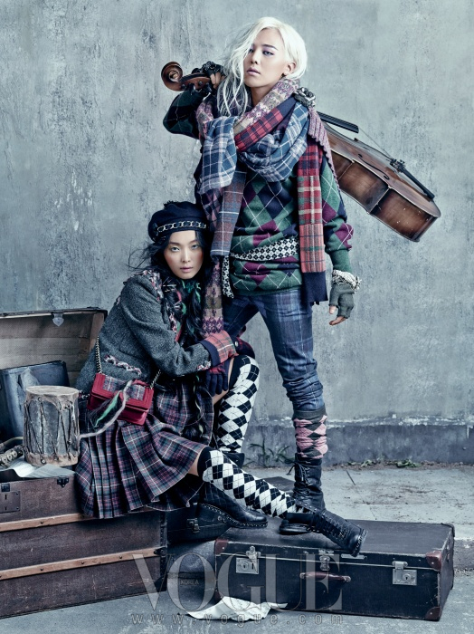 Gambar Foto G-Dragon di Majalah Vogue Korea Edisi Agustus 2013