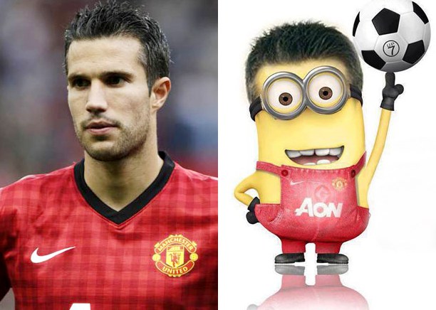 Gambar Foto Karakter Minion Robin van Persie