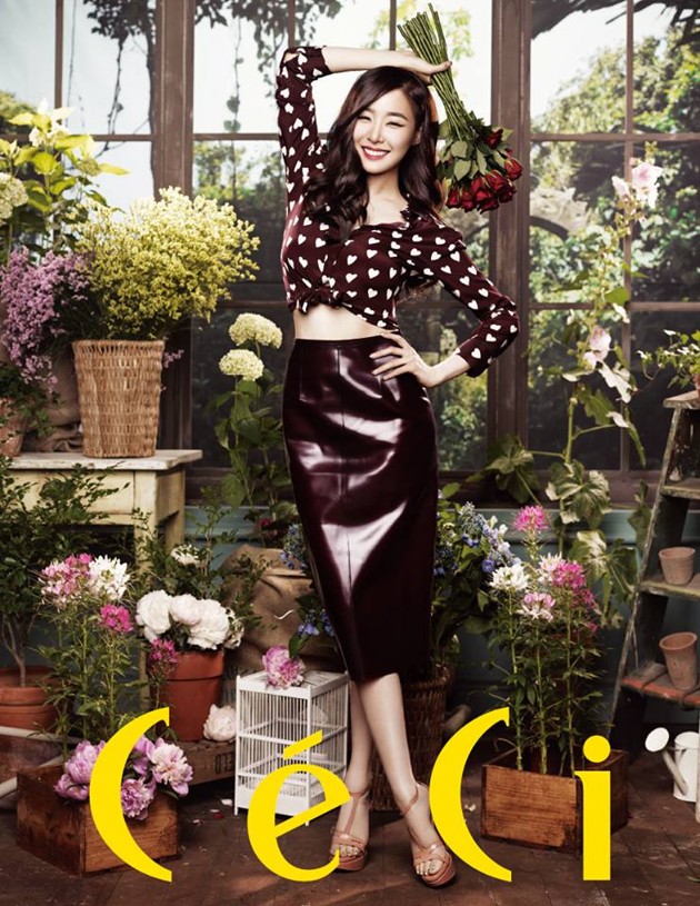 Gambar Foto Tiffany Girls' Generation di Majalah CeCi Edisi Agustus 2013
