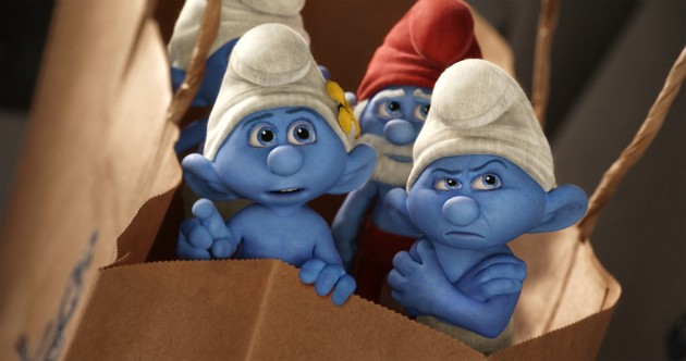 Foto Karakter Vanity, Grouchy, Papa dan Clumsy di Film 'The Smurfs 2'