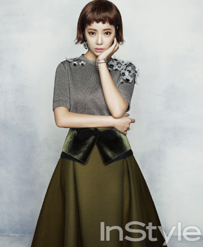 Gambar Foto Hwang Jung Eum di Majalah InStyle Edisi Agustus 2013