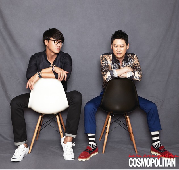 Gambar Foto Sung Si Kyung dan Shin Dong Yup di Majalah Cosmopolitan Edisi September 2013