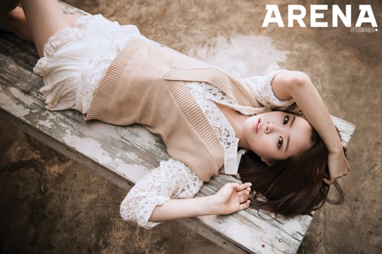 Gambar Foto Na Eun A Pink di Majalah Arena Homme Plus Edisi September 2013