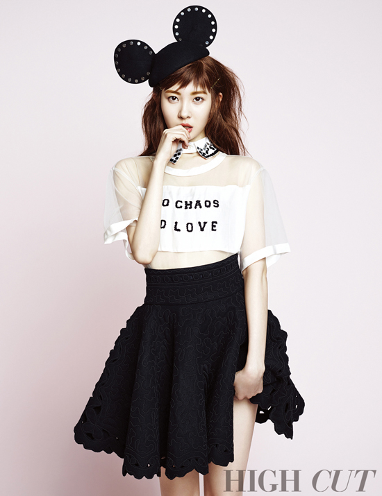 Gambar Foto Sunmi di Majalah High Cut Edisi September 2013