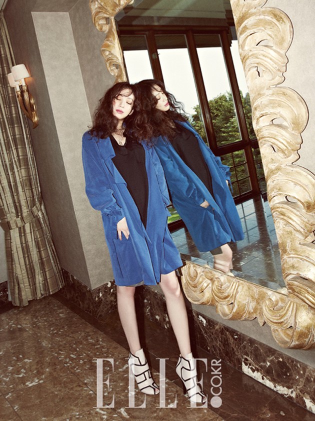 Gambar Foto Jung Ryeo Won di Majalah Elle Edisi September 2013