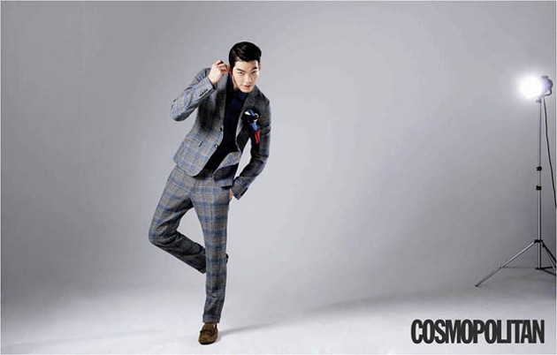 Gambar Foto Kim Woo Bin di Majalah Cosmopolitan Edisi September 2013