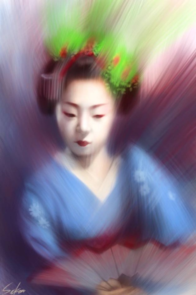 Gambar Foto Lukisan yang Dibuat dengan Media iPad Karya Seikou Yamaoka