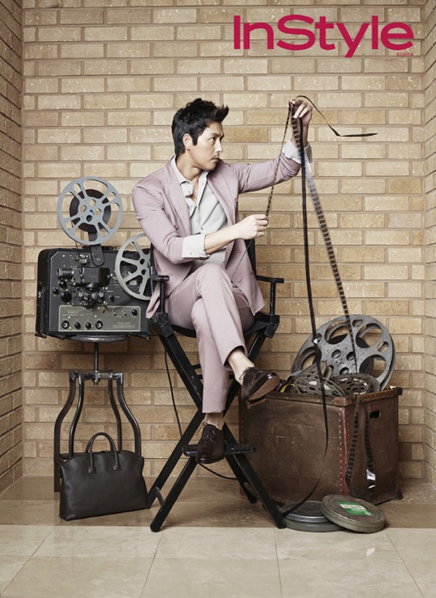 Gambar Foto Jung Woo Sung di Majalah InStyle Edisi Oktober 2013