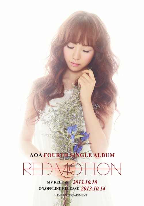 Gambar Foto Mina AOA di Teaser Single 'Red Motion'