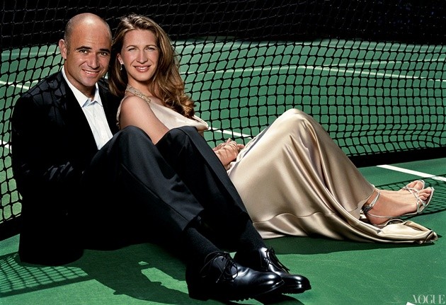 Gambar Foto Andre Agassi Bersama Steffi Graf - Foto 2 dari 7