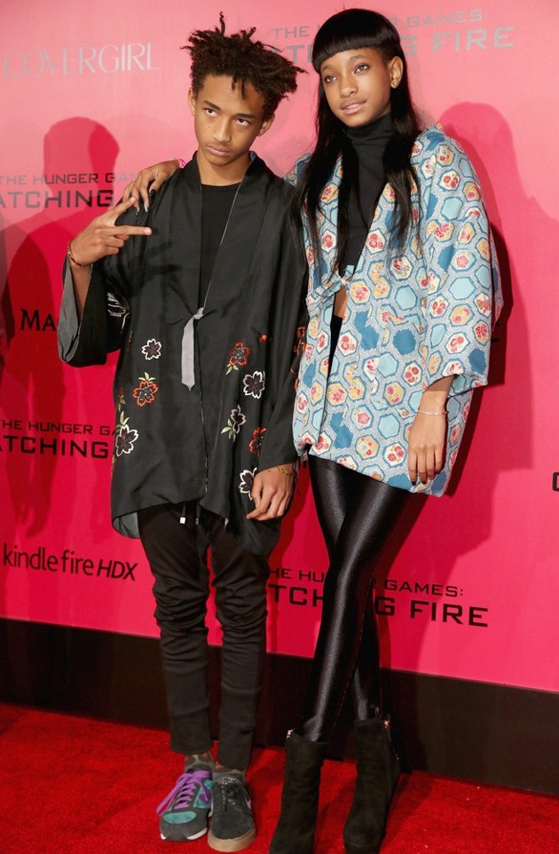 Gambar Foto Jaden dan Willow Smith di Premiere Film 'The Hunger Games: Catching Fire'