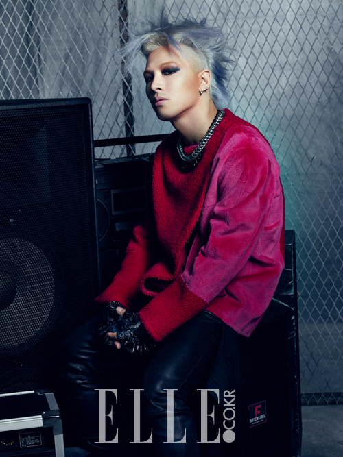 Gambar Foto Taeyang Big Bang di Majalah Elle Edisi November 2013
