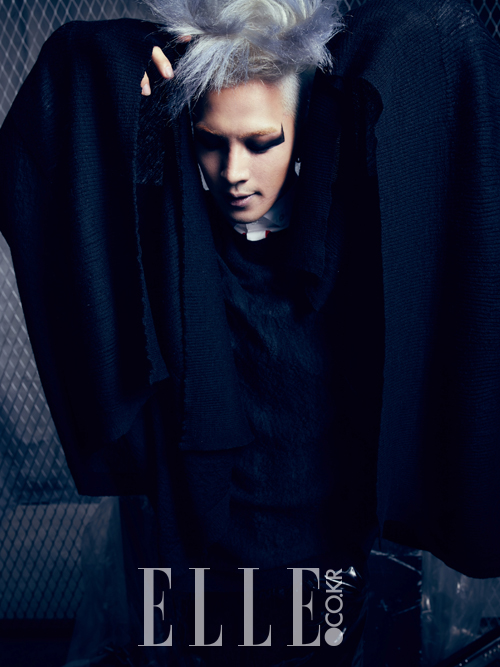 Gambar Foto Taeyang Big Bang di Majalah Elle Edisi November 2013